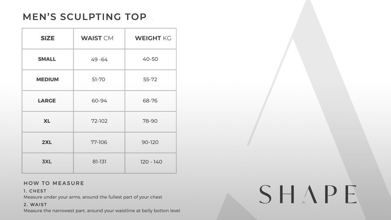 Mens body shaper Top